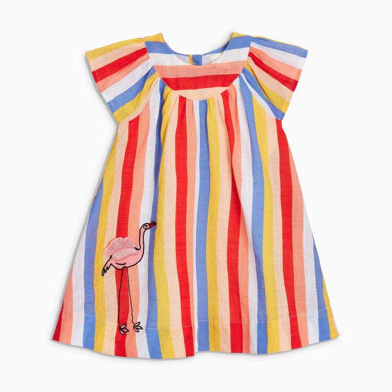 Pure cotton short-sleeved girl dress