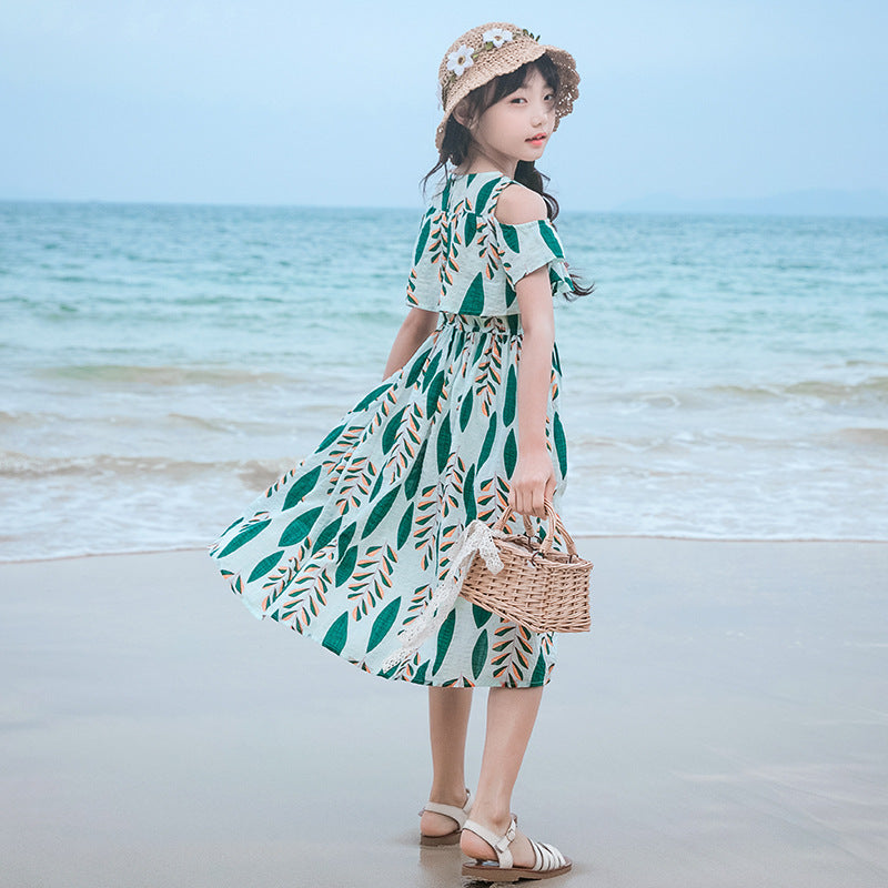 Super Western Style Seaside Vacation Girl Skirt