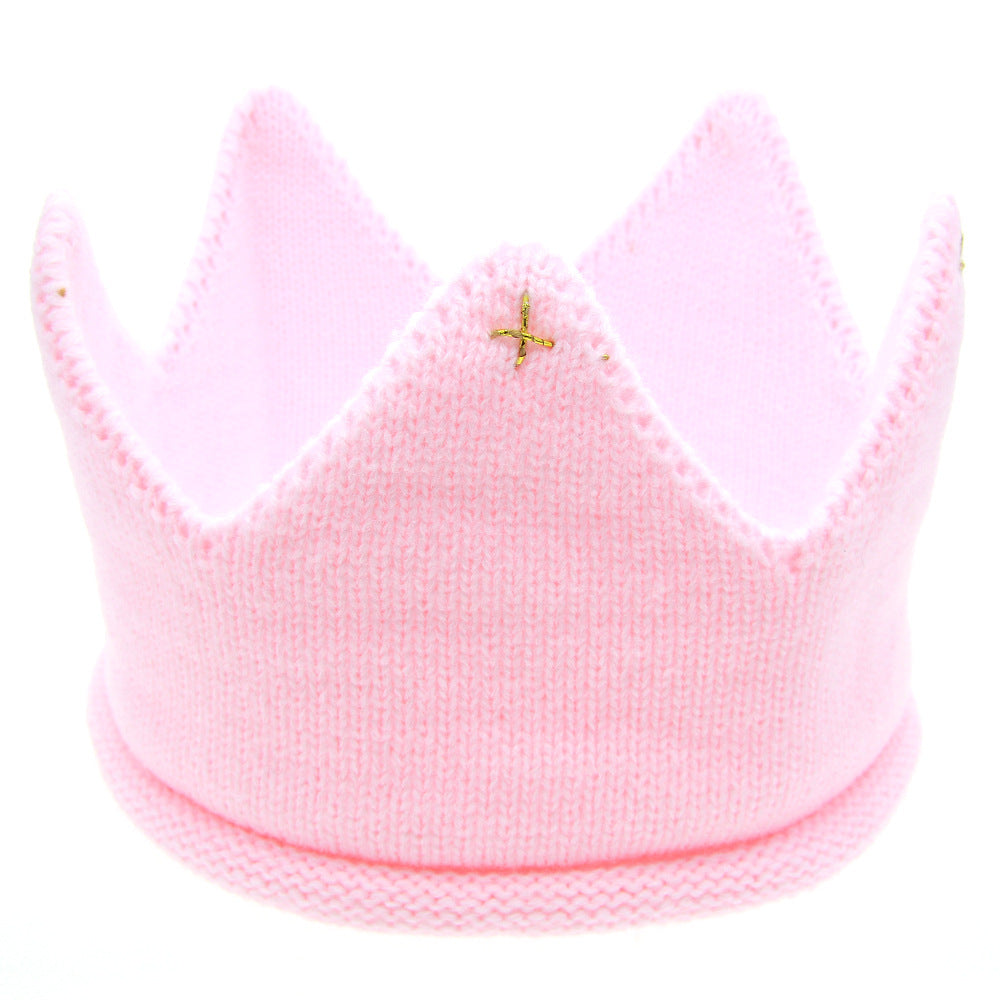 Knitted Crown Baby Headband For Children
