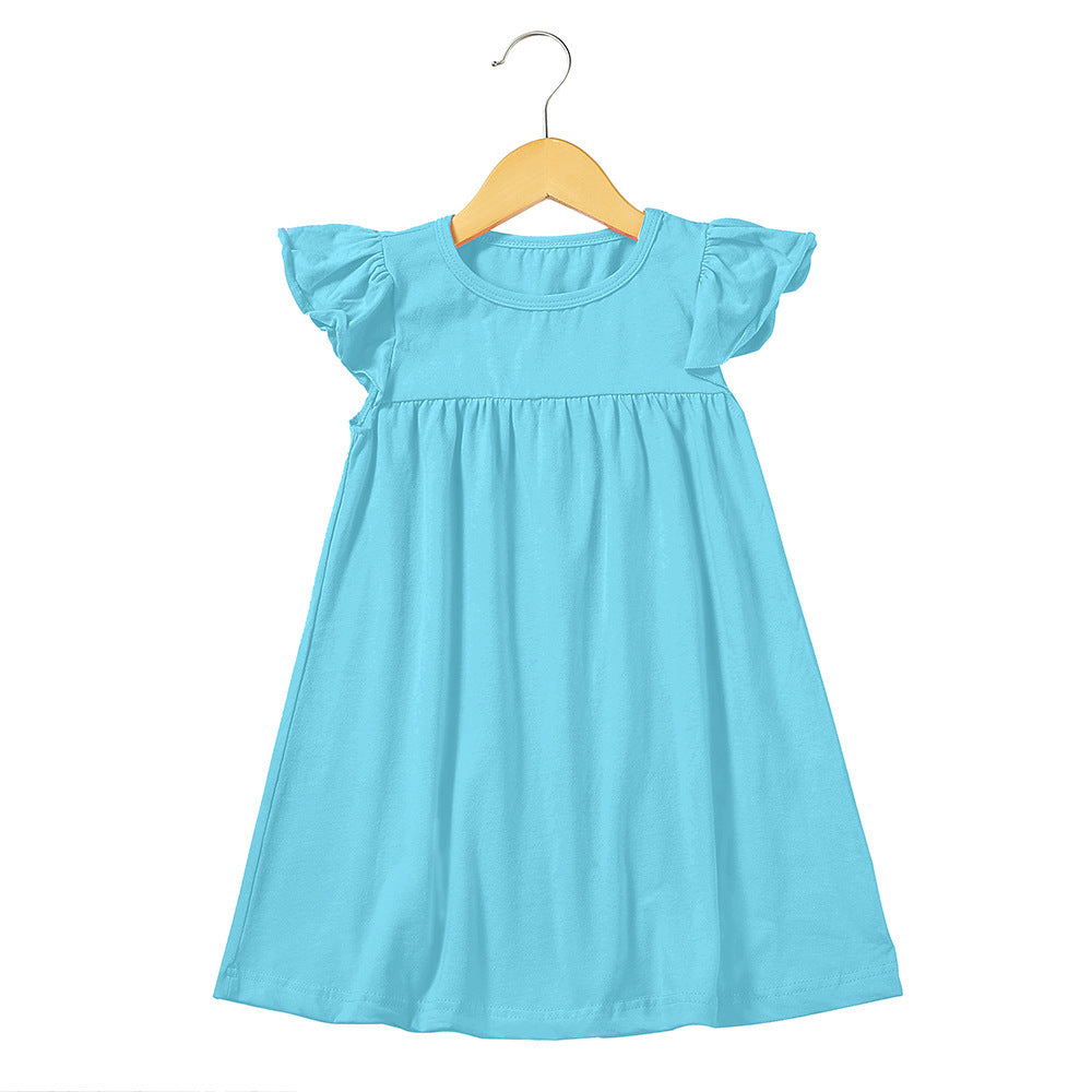 Girls Flying Sleeve Dress