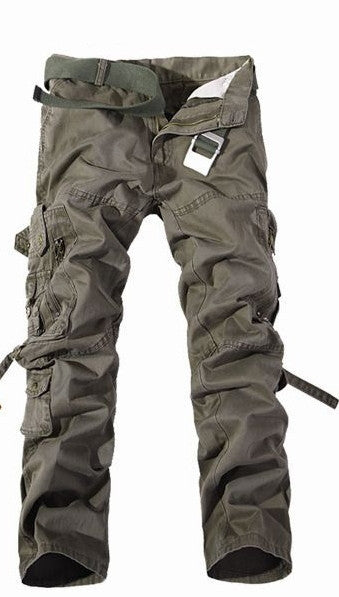 Men's Overalls Pants Fashion Solid Color Pants