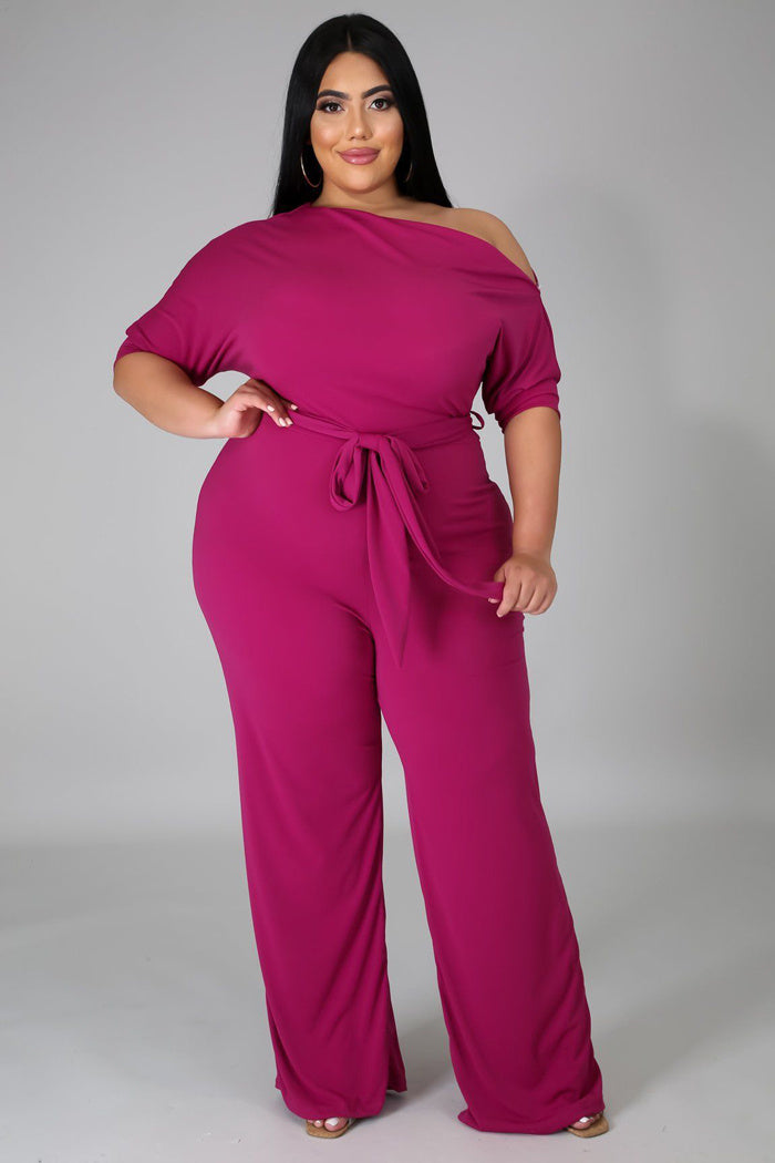 Women's Plus Size Jumpsuit Women's High Waist  Jumpsuit