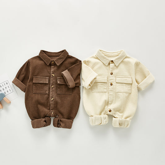 One-Piece Outing Clothes Baby Light Casual Romper Jacket