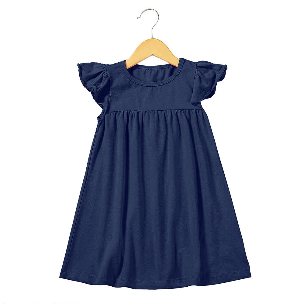 Girls Flying Sleeve Dress