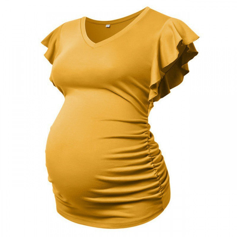 Maternity T-shirt Women's Long Sleeve Top