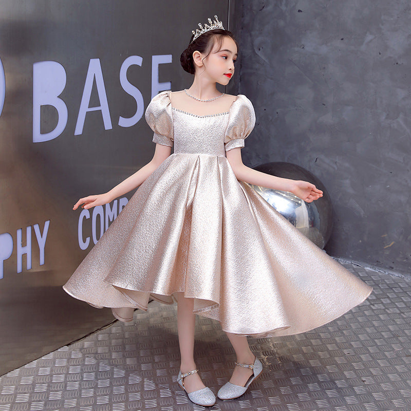 Puff Sleeve  Style Girl Princess Dress Little Girl Catwalk