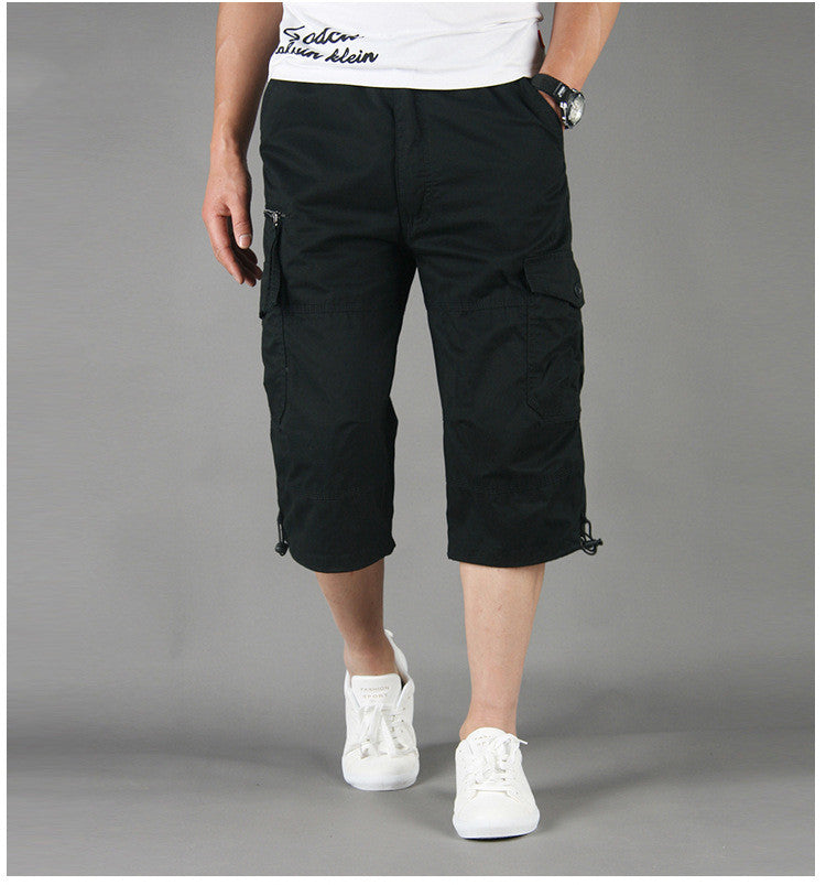 Loose Thin Men Multi Pocket Casual Shorts