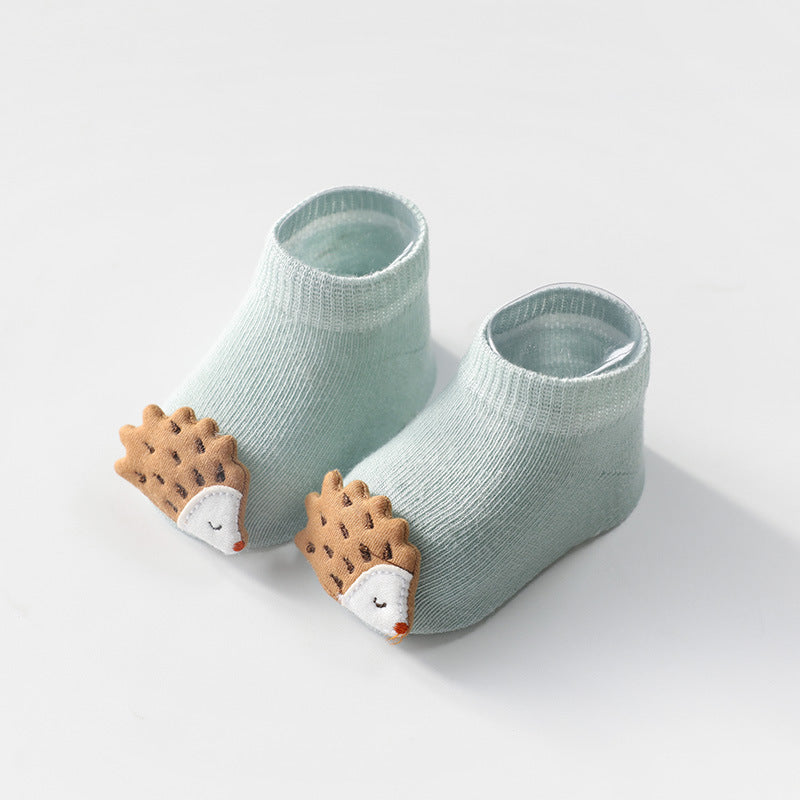 Children's Socks  Cartoon Animal Accessories Baby Socks  Dispensing Non-slip Glue