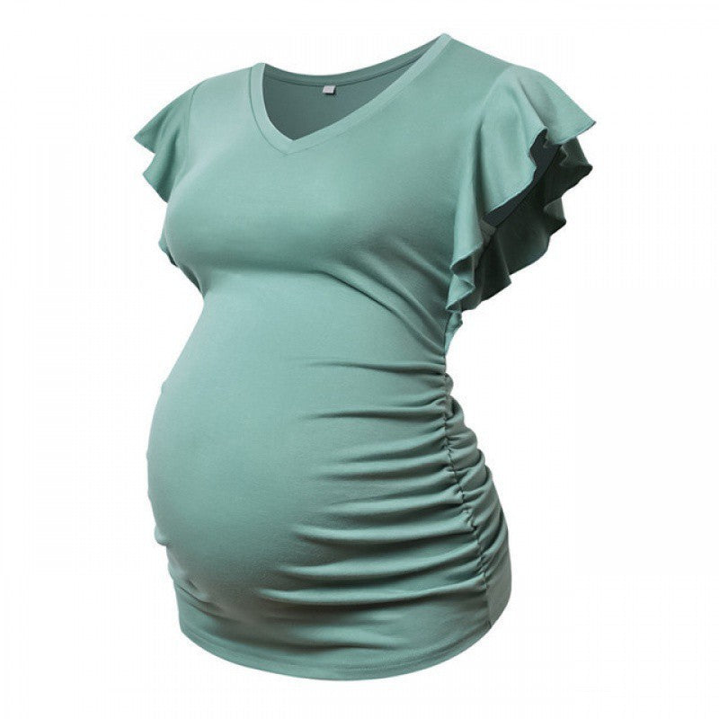 Maternity T-shirt Women's Long Sleeve Top