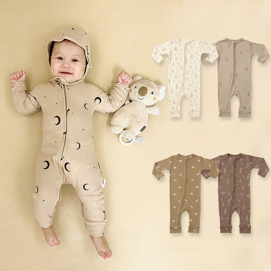 European And American Baby Jumpsuit Cotton Long Sleeve Butt Wrap Clothes